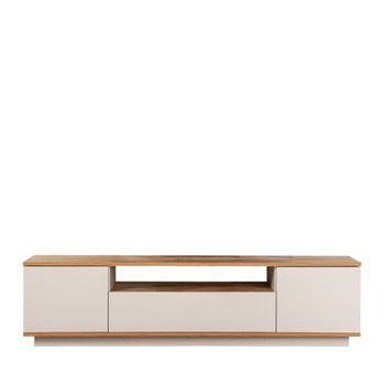 Mueble de tv de 3 puertas en madera l180cm - beige