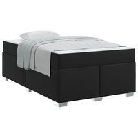 estructura de cama negro 120 x 190 cm tela vidaxl