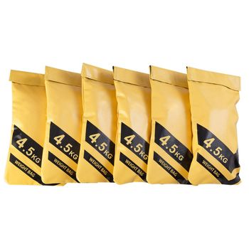 Costway Sandbag Saco de Peso Entrenamiento Saco Pesado con 6 Sacos de Arena Vacíos para Rellenar Arena