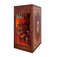academia solace book nook de madera diseno 3d realista con gran detalle y luces led 105x18x234 cm color multicolor