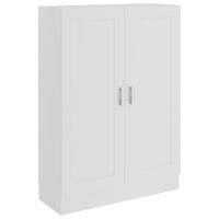armario de libros madera blanco 825x305x115 cm