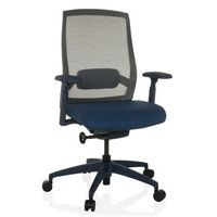 silla de oficina ergonomica para ordenador colore tela  tejido de malla azul