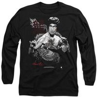 bruce lee camiseta manga larga the dragon para hombre