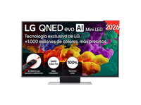 tv qned mini led 43 - lg 43qned86b6b uhd 4k procesador inteligente r7 ai processor 4k gen9 smart tv dvb-t2 h265 negro
