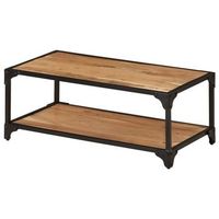 mesa de centro de madera maciza acacia 90x45x35 cm vidaxl