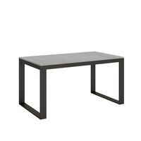 mesa extensible 90x160264 cm tecno evolution cemento estructura antracita