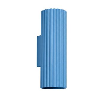 Aplique azul claro aluminio alt. 20 cm