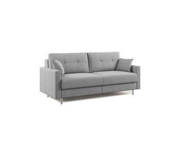 Megan sofá convertible en microfibra extraíble 188 cm (mat. 140x197) gris