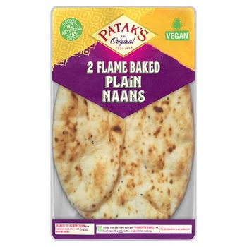 Pataks Plain Naan Bread 2 Pack