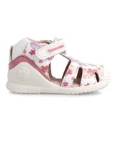 de biomecanics biomecanics 222107 sandalias blanco y flores