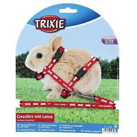 trixie set para conejos junior roedores  correas y arneses - 20-33 cm