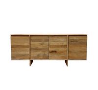 aparador de 4 puertas de madera maciza de mango natural