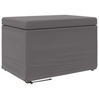 taburete gris 61 x 41 x 40 cm vidaxl