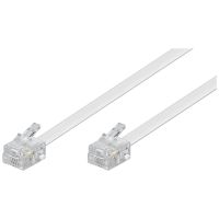 goobay cable de telefono rj11 6p4c machomacho 10m blanco