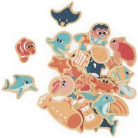 imanes mundo marino 24 piezas