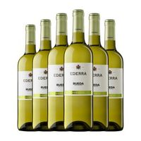 bodegas bilbainas vino blanco ederra verdejo rueda joven 75 cl 13 vol pack de 6 unidades