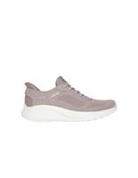 zapatillas skechers slip-ins bobs squad chaos taupe textile mujer