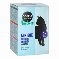 cosma nature 36 x 50 g en bolsitas - megapack ahorro - pack mixto 6 variedades