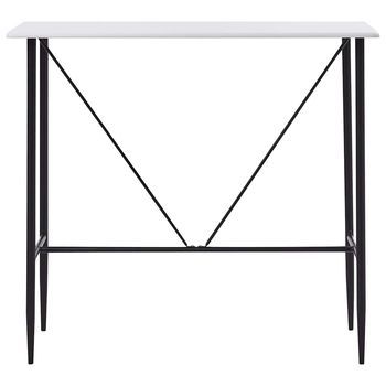 Mesa Alta De Cocina - Mesa De Comedor Mdf Blanco 120x60x110 Cm