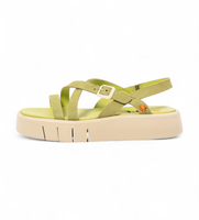 art para mujer 1185312g10030g3 sandalias de piel 1853 malaga verde 41 3 a 5cm hebilla casual
