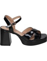 sandalias de tacon para mujer xti 142356 negro charol 38