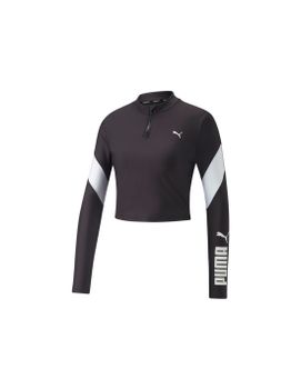 Camiseta Corta Puma Fit Eversculpt 1/4 Mujer Bk