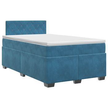 Cama Tapizada 190x120x100,5 Cm  - Azul
