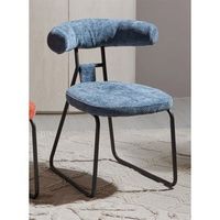 silla kirk chenilla gruesa azul 58x58x76 cms