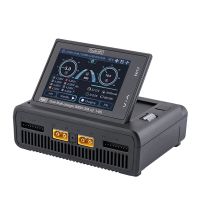 toolkitrc m8d 800w 230a cargador descargador de doble canal de pantalla tactil dc para bateria 1-8s lipo lihv life lion