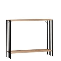 consola de madera verona - 90 x 26 x 74 cm - pino negro atlantico