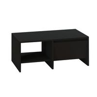 mesa baja de madera laris - 90 x 45 x 35 cm - negra