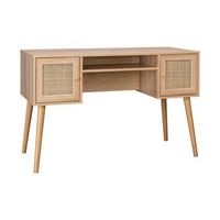 escritorio decoracion madera con 2 puertas natural