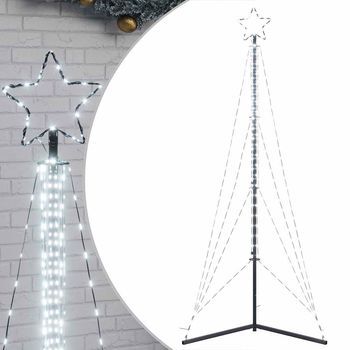 Árbol De Navidad | Decoraciones De Navidad Led 483 Leds Blanco Frío 240 Cm