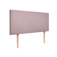 cabecero de tela aqualine liso 95x105cm con patas camas 90 - salmon