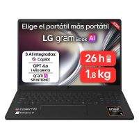 portatil lg gram 16u55u-gau88bn 16 amd ryzen ai 7 445 32gb 1tb ssd radeon graphics windows 11