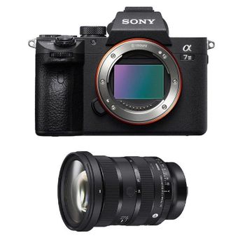 Cámara Mirrorless Sony Alpha 7 III 24MP Sensor Full-Frame 24-70mm F2.8 USB-C WiFi