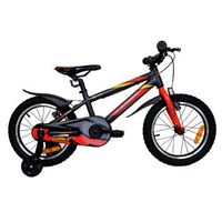 bicicleta montana ninos 16 umit aluminio 160 grisazul