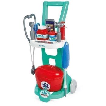 Carrito Médico Infantil Ecoiffier 1902 con 12 Accesorios