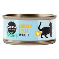 cosma nature 48 x 70 g - pack ahorro - filete de pollo