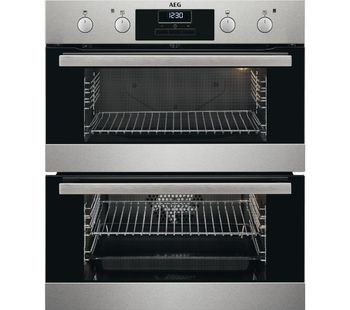 AEG DUB331110M Electric Double Oven - Stainless Steel, Stainless Steel