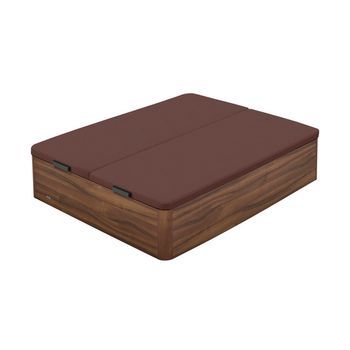Canapé Abatible Flex Madera 25 Tejido Transpirable 3d (180x200 - Nogal)