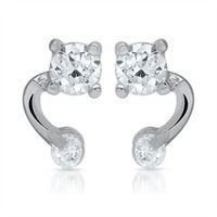 pendientes modernos de plata 925 circonitas cubicas