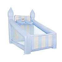 canasta hinchable grande pvc con hinchador azul