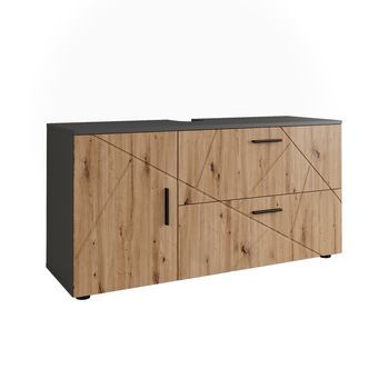Mueble Bajo Lavabo Irma 120.1 X 60.6 Cm Con 2 Cajones Y 1 Puerta Vicco