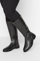 botas negras altas de cuero en diferentes anchos
