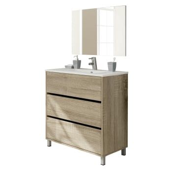 Mueble Baño Aglomerado MUEBLES PITARCH Kalma - Roble