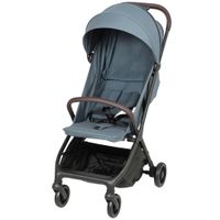 aiyaplay carrito para bebe plegable respaldo reclinable reposapies ajustable capota arnes de 5 puntos carga 15 kg azul oscuro