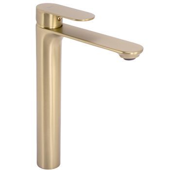 Grifo De Lavabo Rea Drop Brush Gold High