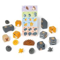 melissa  doug blockables animales del bosque mdt bbn gml 16 piezas