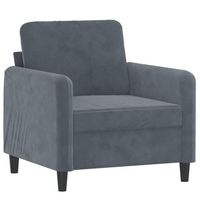sillon de salon  silla  sillon de terciopelo gris oscuro 60 cm